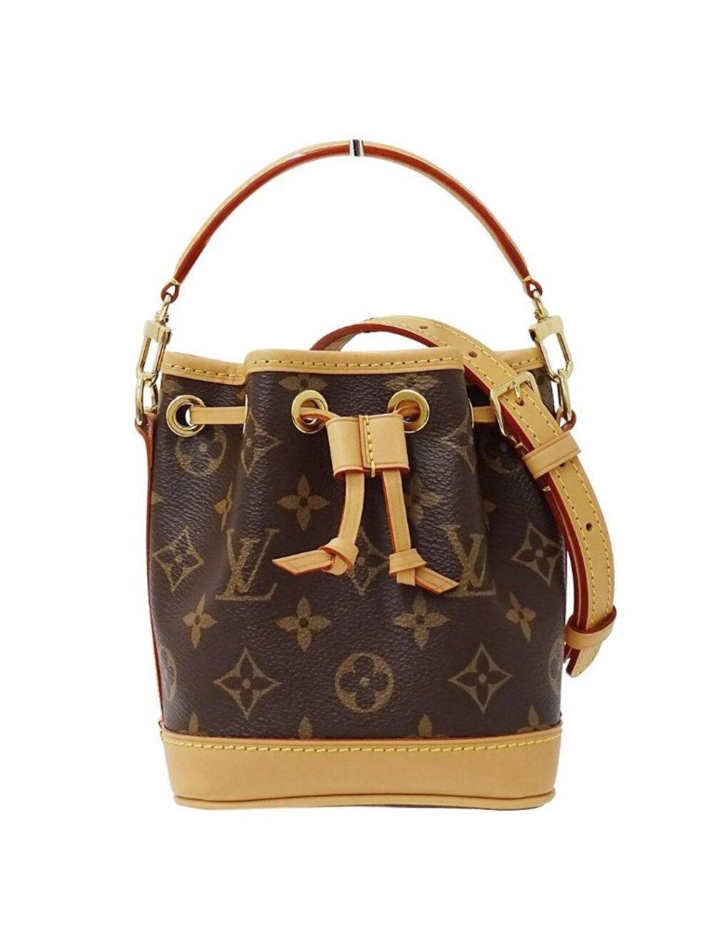 Louis Vuitton Monogram 2-Way Shoulder Bag Nano Noe Brown Small